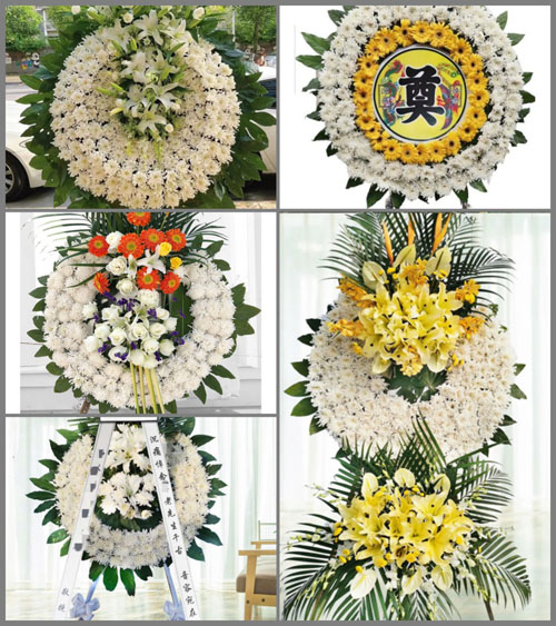 山西晋中榆次区东赵乡小河沟村花圈速递